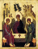 Троица Ветхозаветная. Середина XVI в. День Святой Троицы, иконы