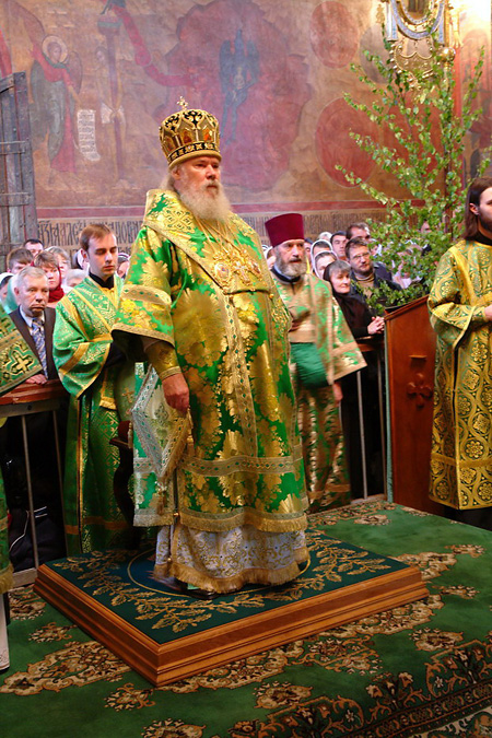Литургию отслужил Святейший Патриарх Московский Алексий 