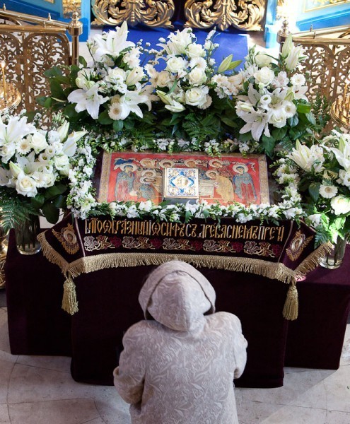 На службах Страстной седмицы