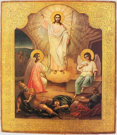 Воскресение Христово. Александр Кузнецов, 1898 г. Государственный музей Палехского искусства