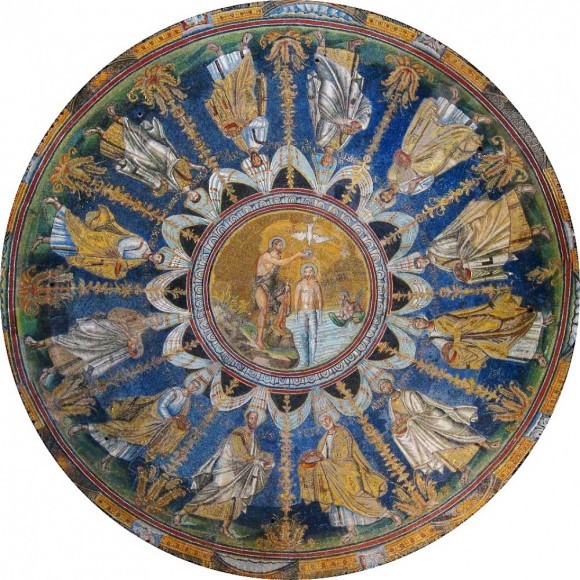  Равеннская мозаика - первое известное изображение Крещения Господня