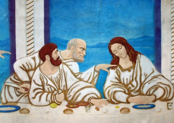 Симон Петр (с ножом), Иуда и Иоанн.
