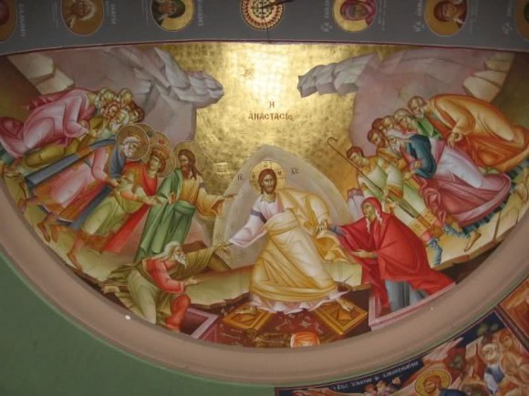 Воскресение Христово. Сербская фреска