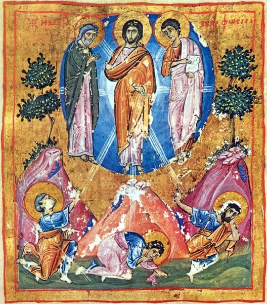 Миниатюра Евангелия Иверского монастыря (Ath. Iver. 1. Fol. 296v). XI в. Афон, Греция