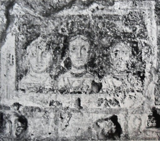 Роспись церкви Санта Мария Антиква. Ок. 720 г. Рим (святитель Николай справа)