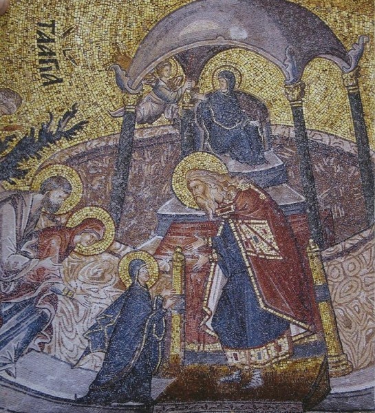 Мозаика церкви монастыря Хора (Кахрие-джами). Ок.1315—1321 гг. Стамбул, Турция. Фрагмент
