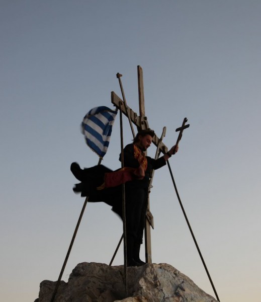 На вершине Афона 15 сентября 2011 года