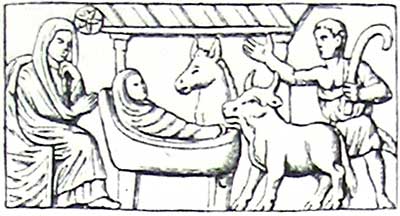 Саркофаг из Мантуи. Прорись. 320-335 г.