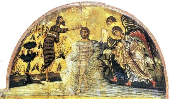 Трехчастная икона. XII в. Монастырь св.Екатерины, Синай. Фрагмент