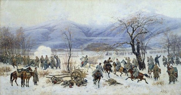 Сражение у Шипки-Шейново 28 декабря 1877 года. (Кившенко А. Д., 1894)