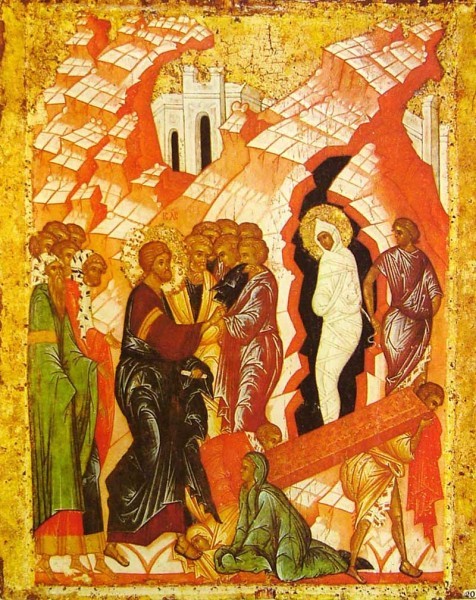 Икона из Кирилло-Белозерского монастыря. 2-ая половина XV в. Русский музей, Спб.