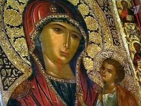 Иверская икона Божией Матери “Вратарница”- с пронзенным ликом
