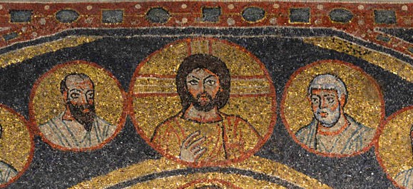 Мозаика капеллы Сан Дзено церкви Санта Прасседе. 817-824 г. Рим