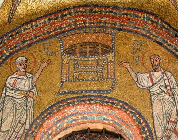 Мозаика капеллы Сан Дзено церкви Санта Прасседе. 817-824 г. Рим