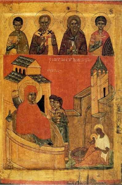 Новгородская икона. Конец XIV - нач.XV в. ГТГ, Москва