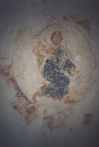 Вознесение. Сохранившийся фрагмент фрески купола