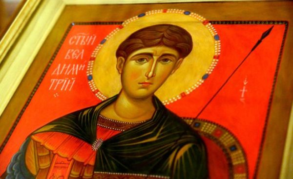 Церковь чтит память святого великомученика Димитрия Солунского