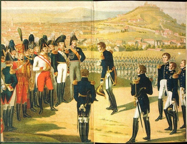 Александр Первый принимает капитуляцию наполеоновского Парижа, 1814