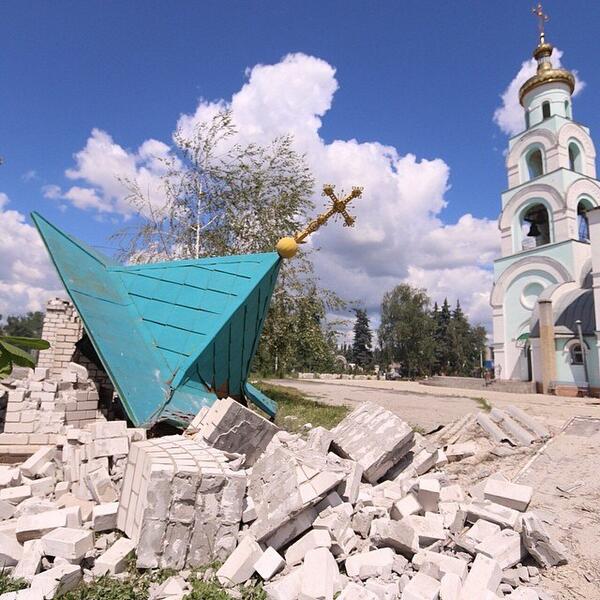 62 православных храма пострадали за время боевых действий в Донецкой области