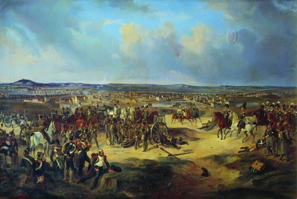 Сражение при Париже в 1814 г. худ. Б. Виллевальде (1834)