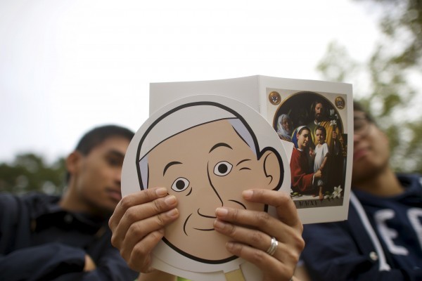 Американские паломники в ожидании визита Папы. 27 сентября 2015 года. Фото: Mark Makela / Reuters 