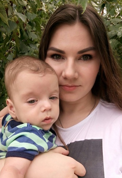 Людмила Абрамова с сыном Тимошей