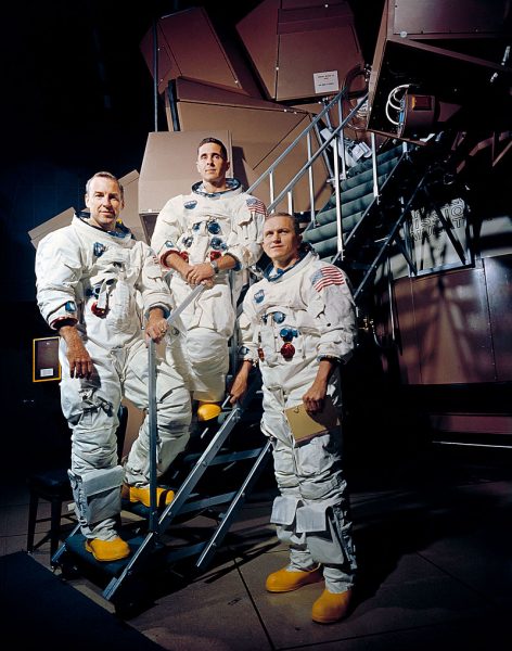Экипаж "Аполлон-8": Джеймс Ловелл, Вильям Елисон Андерс, Френк Борман