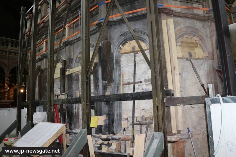 Реставрационные работы в Кувуклии полностью завершатся к Пасхе 2017 года