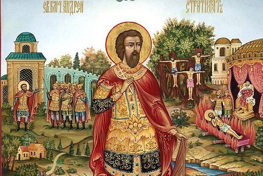 Церковь чтит память мученика Андрея Стратилата