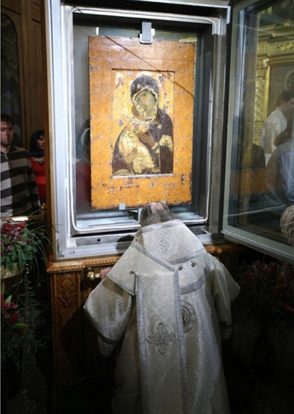 Владимирская икона Божией Матери в храме свт. Николая в Толмачах