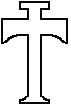 православные кресты - Крест Т-образный "антониевский"