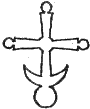 православные кресты - Крест "накупольный" с полумесяцем 2