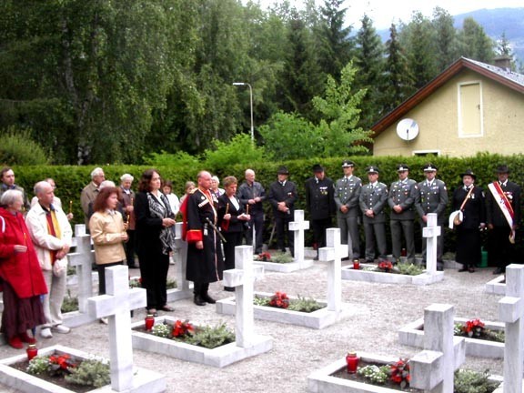 Панихида на братском кладбище в Лиенце Панихида на братском кладбище в Лиенце