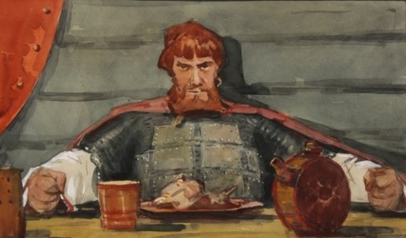 Алекснадр Бубнов. Оле за пиршественным столом