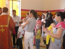 Причащение во время Божественной литургии