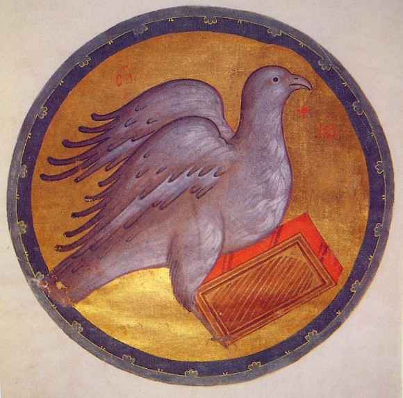 Евангелие Хитрово, миниатюра. Андрей Рублев