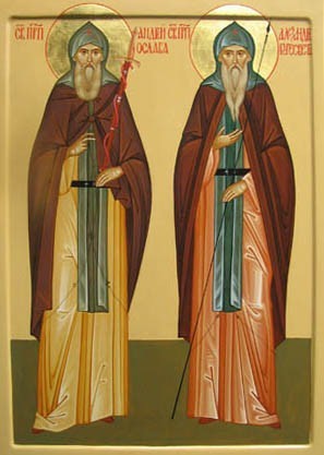 Картинки по запросу Прпп. Александра Пересвета (1380) и Андрея Осляби (ок. 1380)