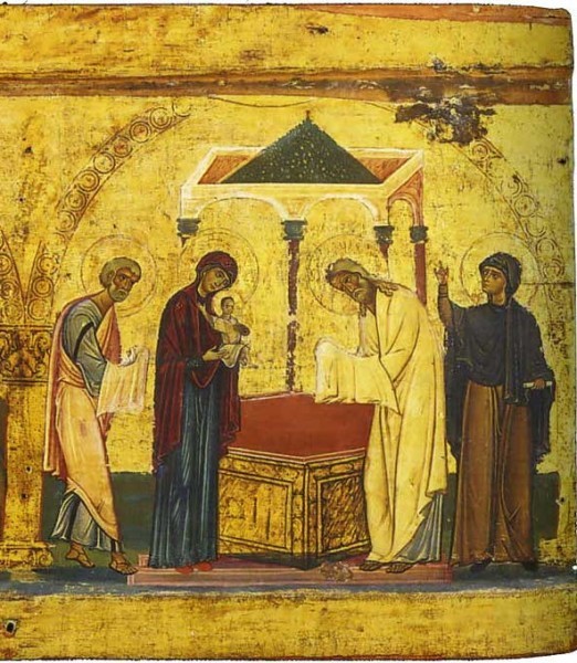 Икона-эпистилий. 2-ая половина XII в. Монастырь св. Екатерины, Синай, Египет. Фрагмент