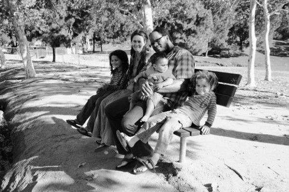 Турбо с женой и детьми