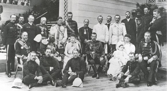 Цесаревич Николай в гостях у королевской семьи в Греции. 1890 г.