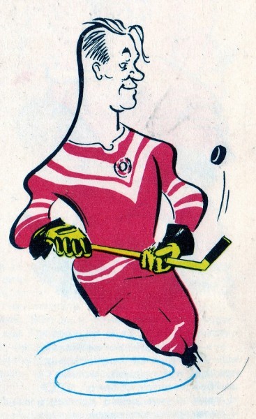 Всеволод Бобров (шарж)