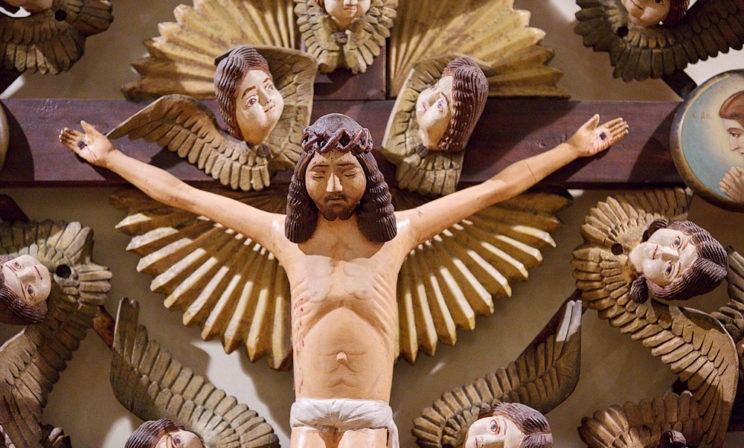 Распятие в «херувимах». Кон. ХIX в. Резчик Н. Кирьянов