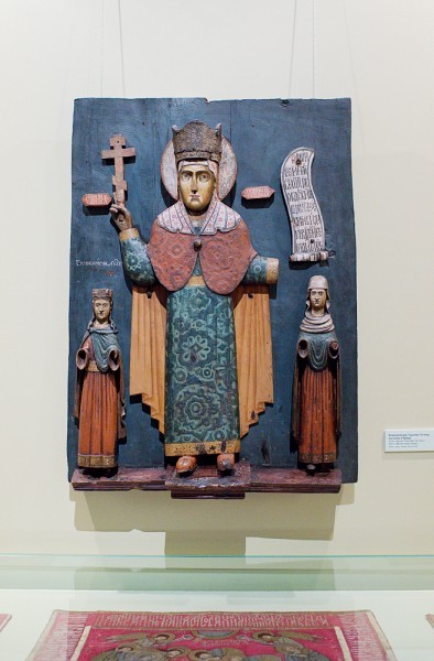 Параскева Пятница со святыми Екатериной и Варварой из с. Ныроб. XVIII-XIX вв.