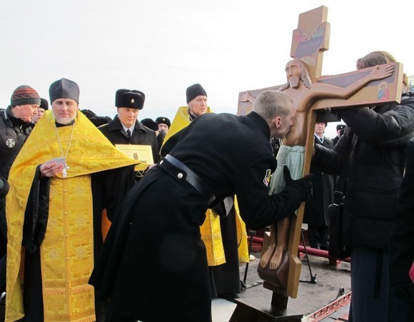 На крейсере «Москва»