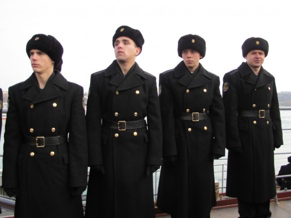 На крейсере «Москва»