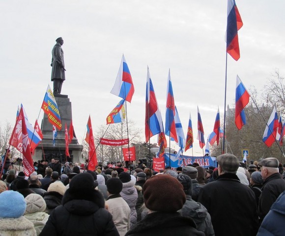 Митинг за вступление в Таможенный союз