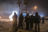 Возобновилось молитвенное стояние перед баррикадами в Киеве