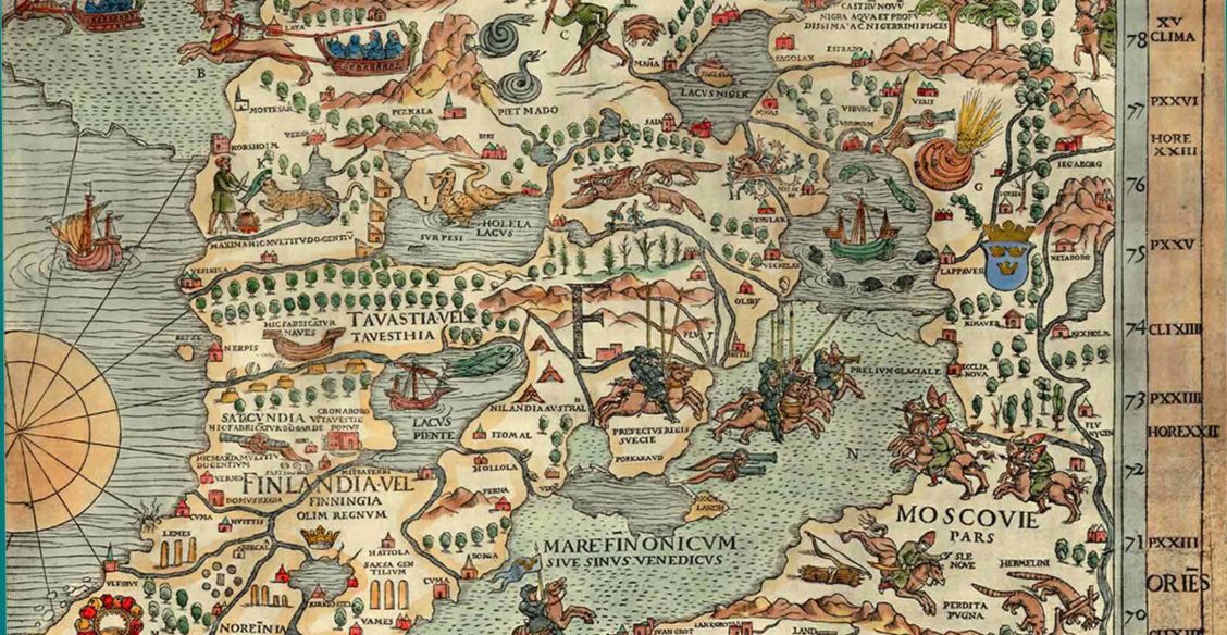 Древняя карта Европы
