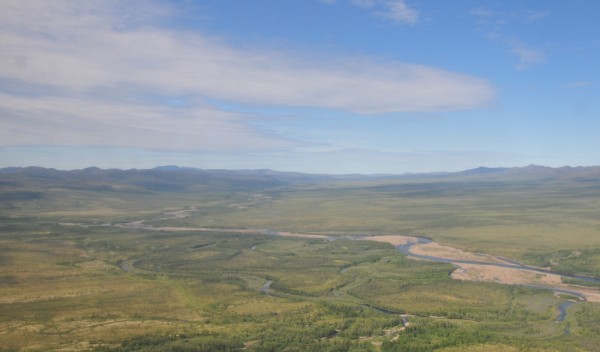 Летняя Арктика из самолета