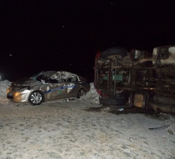 Автомобиль героя после столкновения 